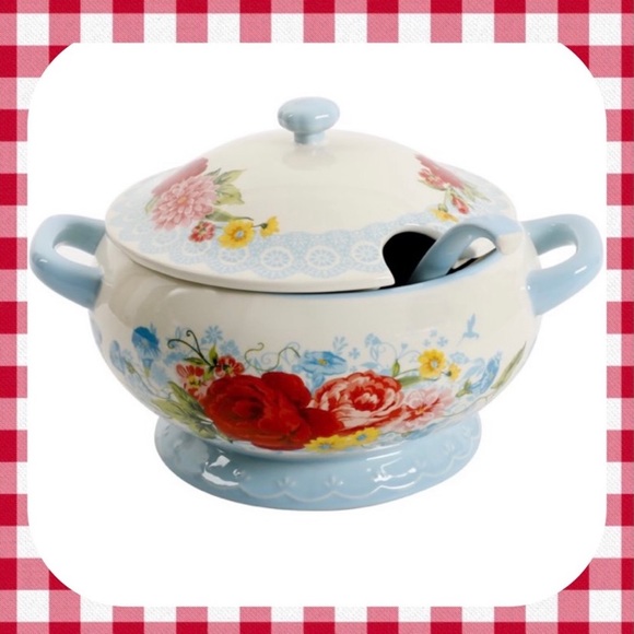 The Pioneer Woman Other - The Pioneer Woman Sweet Rose Soup Tureen with Ladle